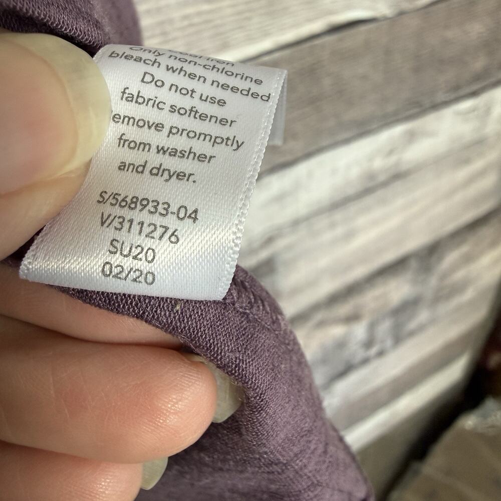 Athleta Essence Split Back Tie Tank Top Lightweight Stretch Purple Women’s Sz XS - Picture 5 of 7